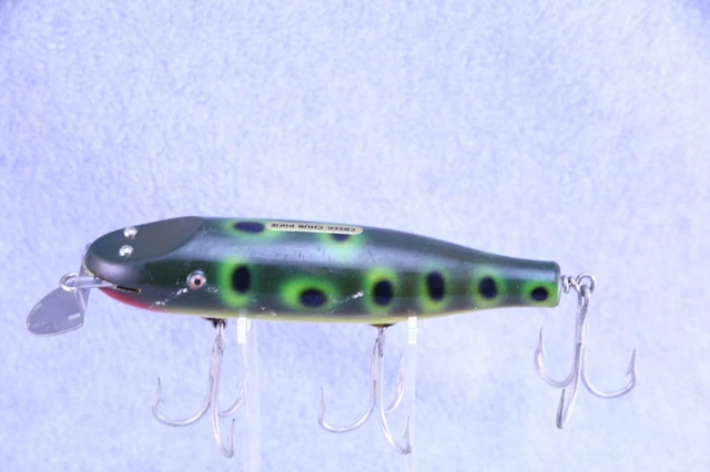 Vintage Creek Chub Striper Pikie - Frog
