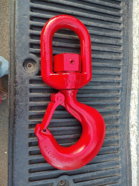 Crosby 22t Alloy SWIVEL Hook W/latch Crosby 22t Alloy SWIVEL Hook W/latch