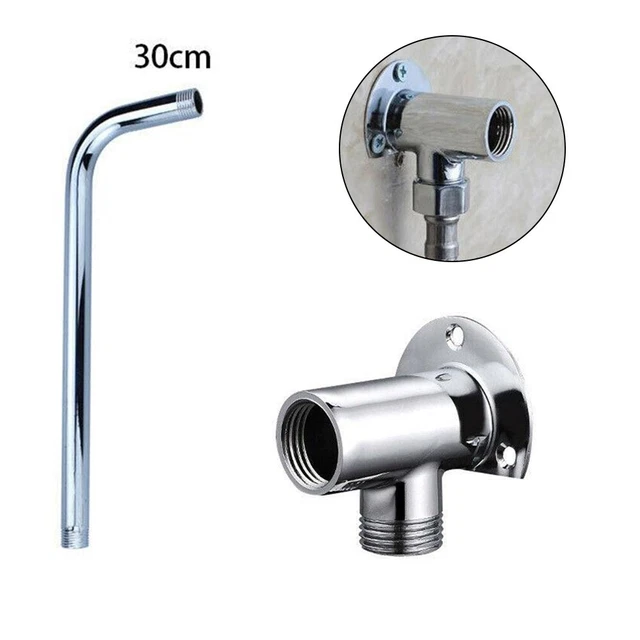 Doccia Braccio Doccia Testa Braccio di Prolunga Acciaio Inox + Montatura Base Di