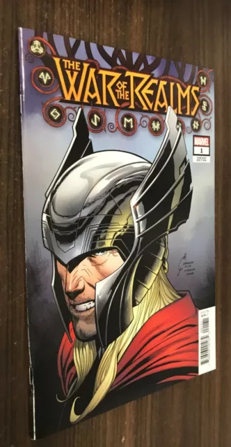 WAR OF THE REALMS #1 (Marvel) -- Limited 1:50 Quesada VARIANT -- NM- Or Better