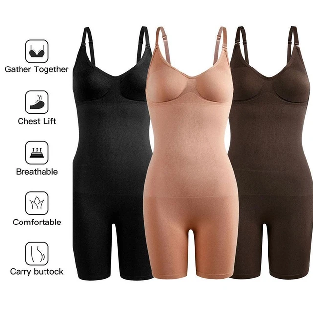 Body donna senza cuciture con forma di tutto il corpo e controllo addominale solido P0H3