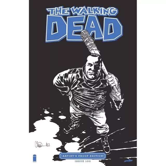 The Walking Dead Giant Sized Artist's Proof Edition # 100 Negan 1st App 11 x 17