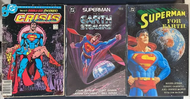 Crisis on Infinite Earths #7, Superman The Earth Stealers Superman For Earth TPB