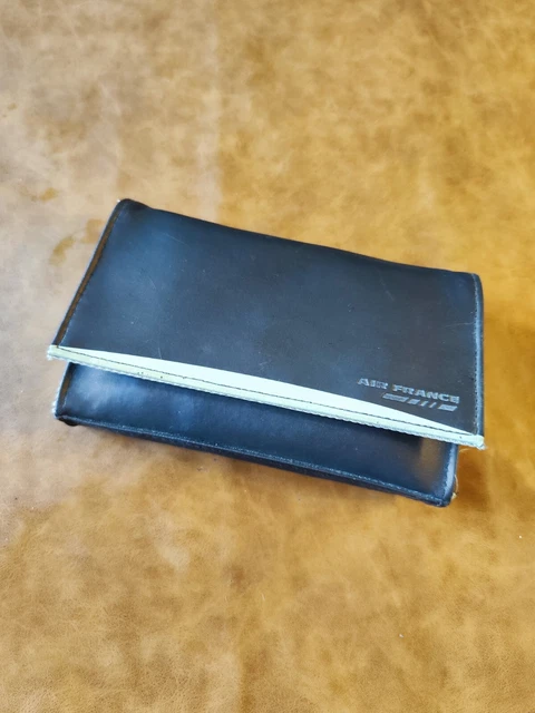 AIR FRANCE POCHETTE vintage 1980 Complète marron et Gris clair EUR 25,00 - FR