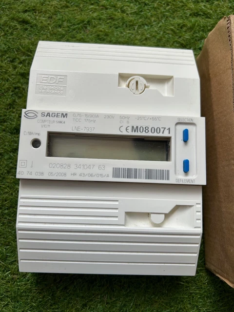 Compteur électronique Sagem 230V monophasé Comme NEUF