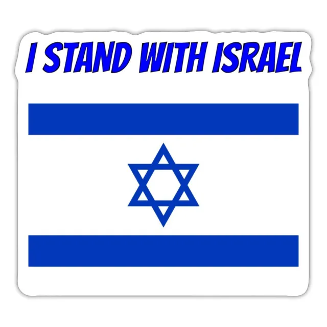 I Stand With Israel Flagge Aufkleber Sticker