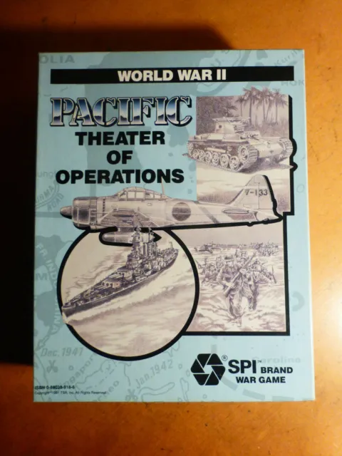 World War II Pacific Theatre of  Operations COMPLETE & Part UNPUNCHED by SPI
