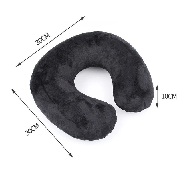 Travel U-shaped Pillow Inflatable Neck Pillow Car Head Neck Rest Air Cushion NEW 9