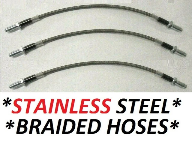 MTEC Braided Brake Hose Line Kit For Ford Fiesta ST180 (2013+) - Front & Rear (4 Lines)