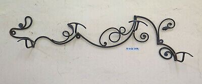 Coat Hangers Wrought Iron Wall Forged Hand 4 Hooks Vintage CH34