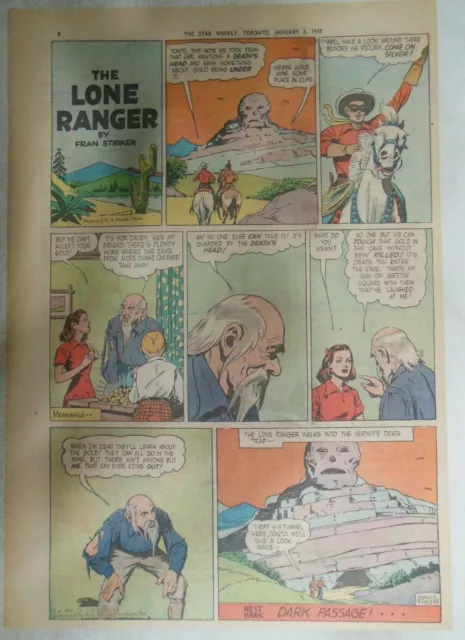 (52) Lone Ranger Sunday by Fran Striker and Charles Flanders from 1942 Year #5