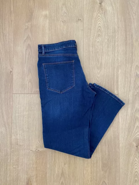 VERY Man Straight Fit Blue Jeans Cotton Casual Trousers 32S 3