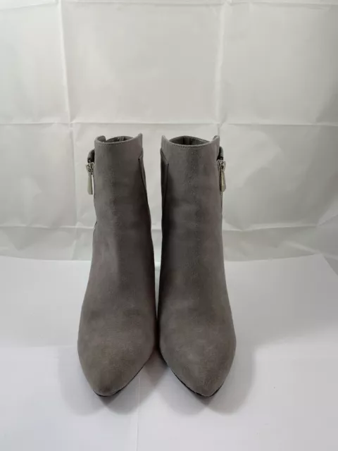 Vince Camuto Size 10 Chantel Suede Leather Stiletto Ankle Boots Gray Reg $120 2