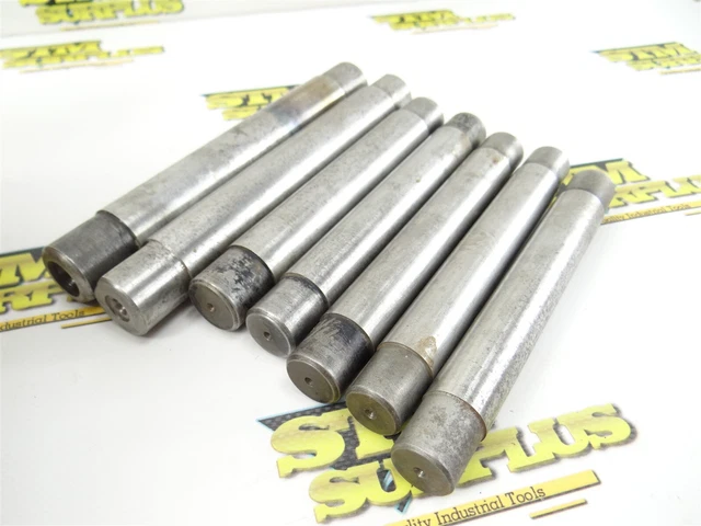 Lot Of 7 Assorted Lathe Mandrels 49/64" To 1" Union Twist Drill ++