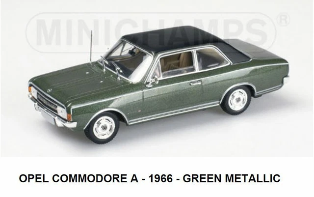 Opel Commodore A 1966 Britishgrun Metallic MINICHAMPS 430046160 1/43
