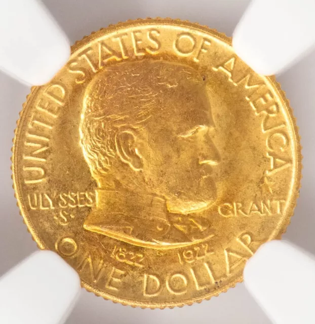 1922 $ Gold Grant Dollar with Star MS67+ NGC 946863-25 3