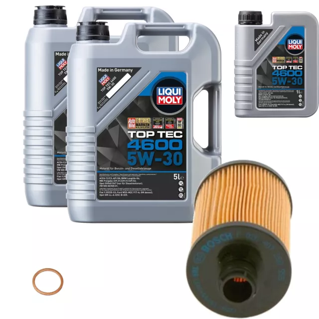 Bosch Filtro de Aceite 11L Liqui Moly Top Tec 4600 5W-30 Aceite para Jeep Grand