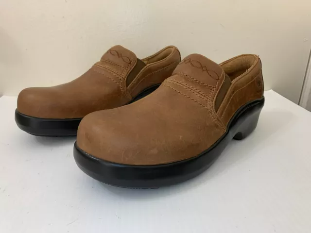 Ariat Women’s Expert Clog Work Shoe COMPOSITE TOE, SD, Brown SIZE 9.5 B - NEW