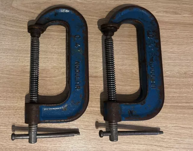 Set of 2  used  4" Biehl G Clamps