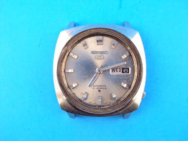 VINTAGE SEIKO 5 MENS WATCH--21j--AUTOMATIC--6119 7120--PARTS/REPAIR