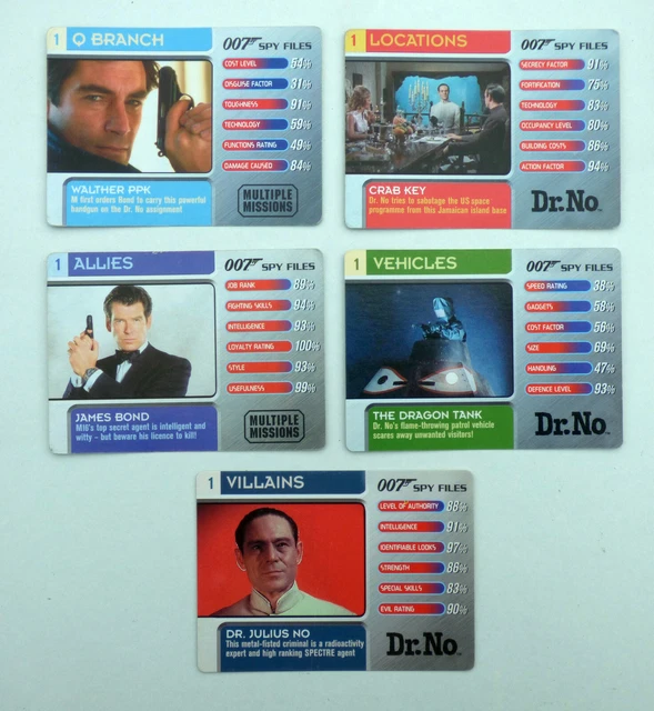 007 SPY FILES 2002 James Bond Collectors Trade Cards - Multi Listing £1 ...