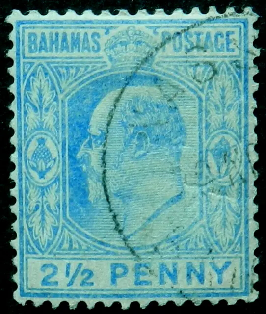 Bahamas 1907 2½ d  wmk Crown CA SG 73 Used cat £26