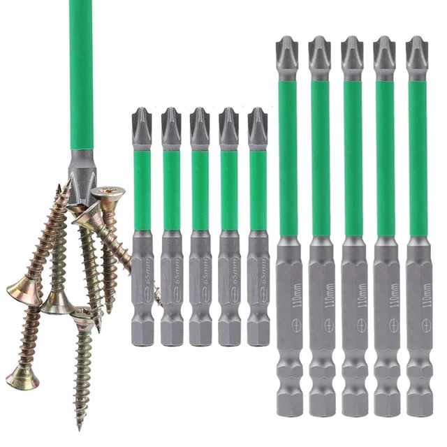 Green and Silver FPH2 65 mm/110 mm speciale fessura a croce punta