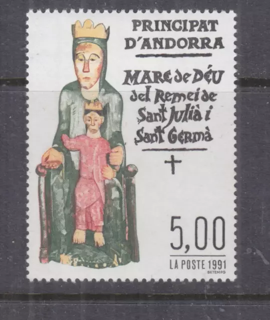 ANDORRA, FRENCH, 1991 5f. Virgin of the Remedy, mnh.