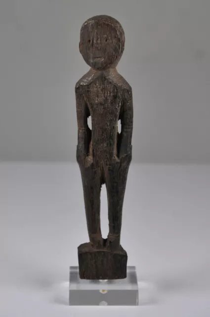 Tribal Art Carved Wood Ifugao Ancestor Male Figure Sculpture Luzon Philippines