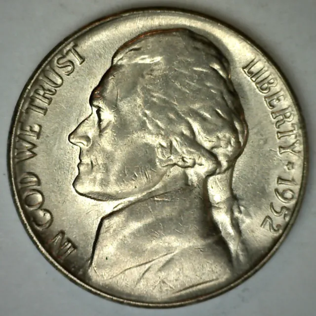 1952 Jefferson Nickel UNC Five Cent BU 5c Coin Uncirculated