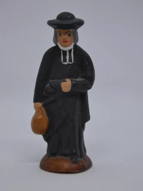 Santons de provence - Le curé - hauteur 7 cm