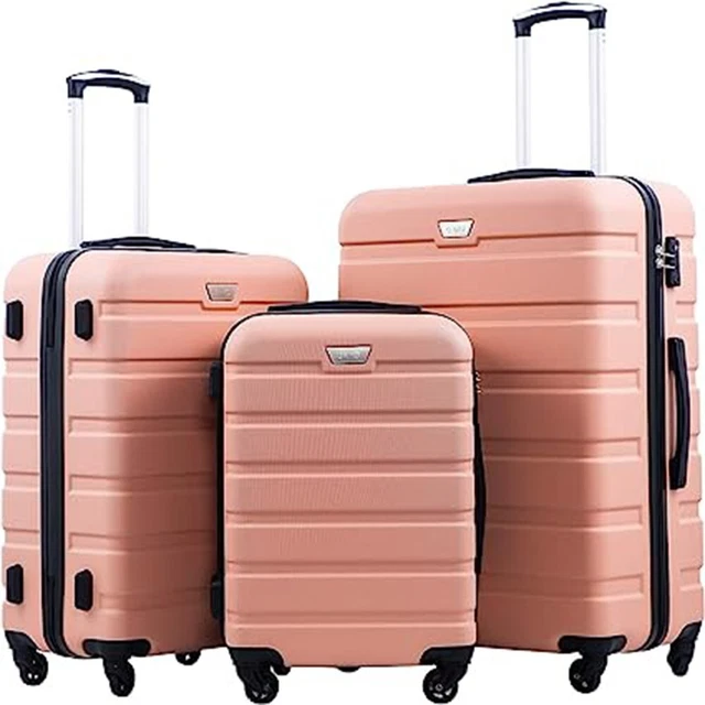3 Piece Set Luggage Spinner Hardshell TSA Lock Suitcase Lightweight