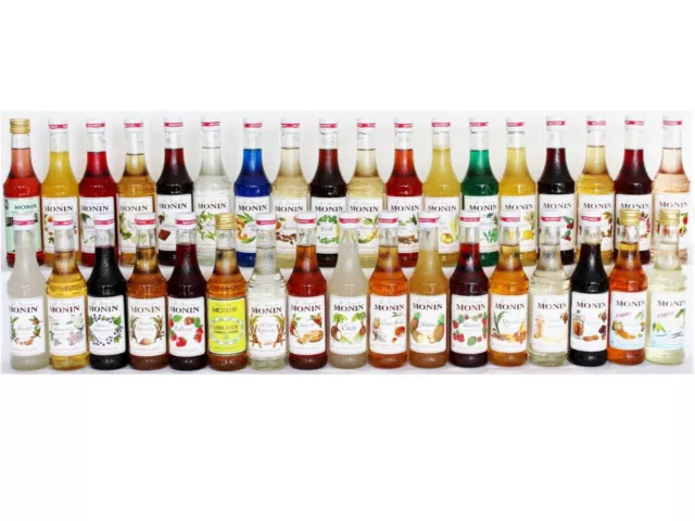 Monin Sirup 250ml, 44 Sorten und 3 Light Sorten zur Auswahl, Sorten L bis Z