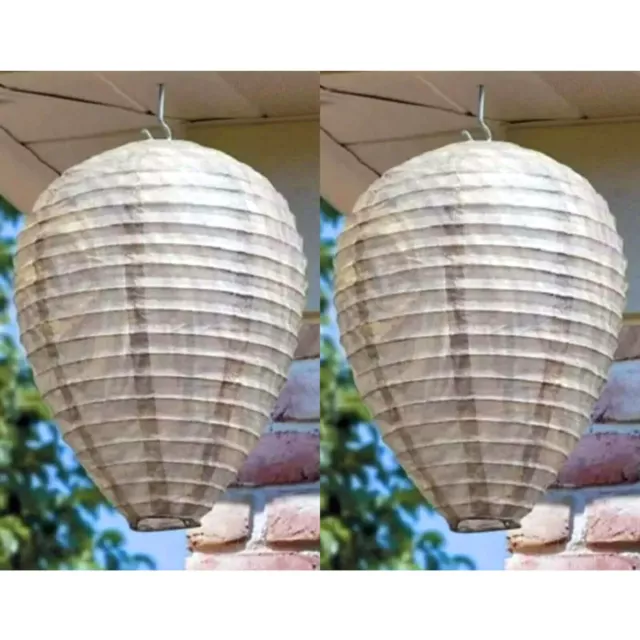 2 Pack Decoy Wasps Nests Eco Friendly Deterrent Deter Garden Loft Home Wasp Away