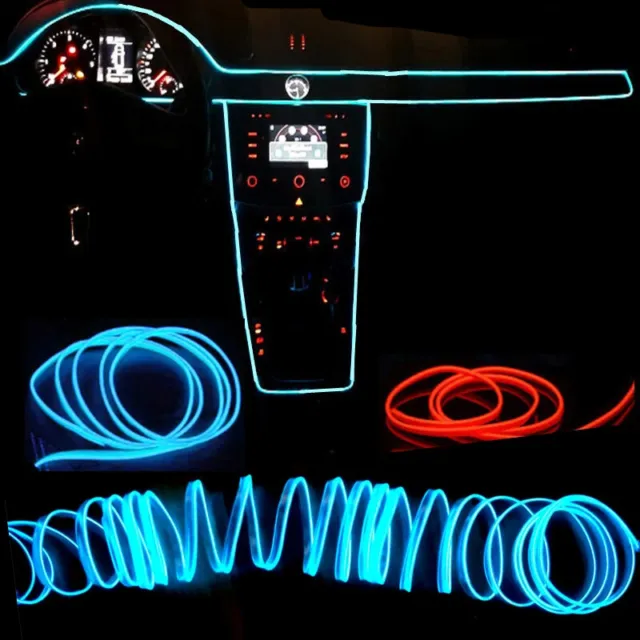 2023 Tiras LED Para Auto Carro Tablero Banda De Luces Decorativas Interior  Coche