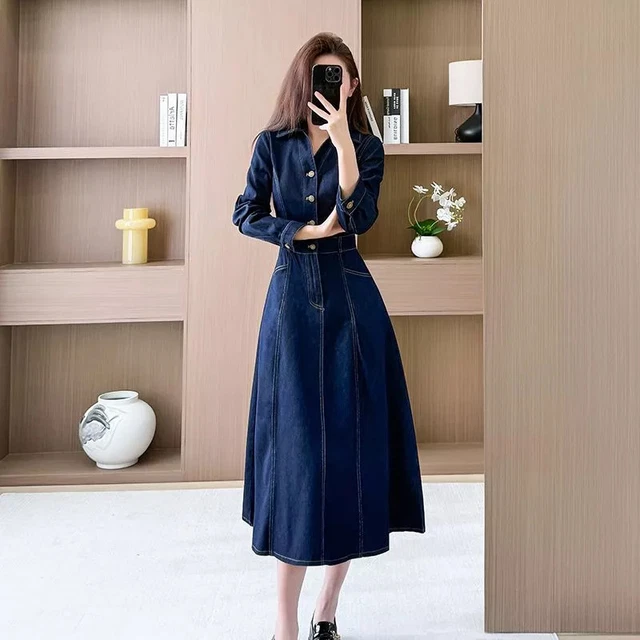 Chemisier bleu marine neuf Talia Benson taille 2 100% viscose (sm3