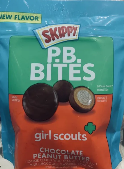 Skippy PB Bites Girl Scouts chocolate peanut butter 5.5 oz Bag