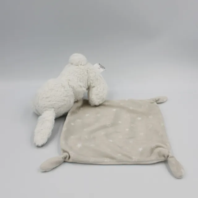 Doudou lapin blanc gris étoiles mouchoir SIMBA TOYS - 21666 2
