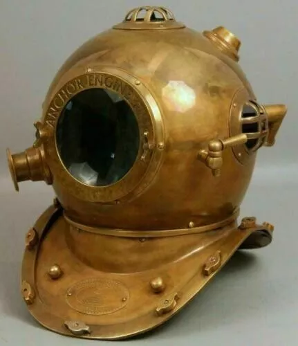 Diving Helmet Old Marine Divers Helmet Large Metal Deep Sea Helmet Replica
