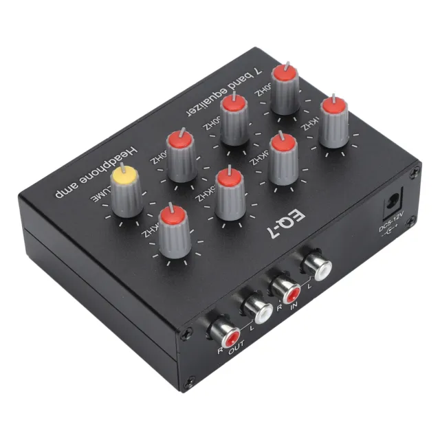 7 Band Sound Equalizer High Bass Adjustment 5.5x2.1 Interface 12db Digital C TTU