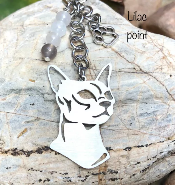 Siamese key chain - cat keychain - bag charm - key ring - cat gift - christmas 3