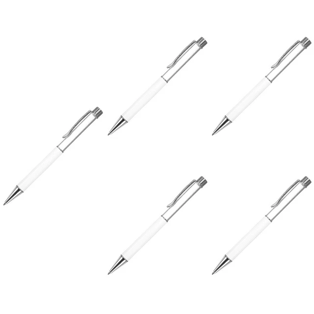 5pcs Press Typ Signature Stift Schreibstift für Bürogeschäft DIY Sublimation Pen