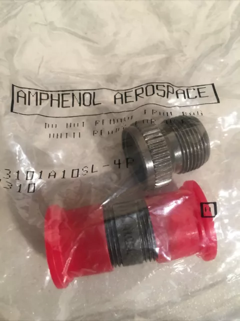 Amphenol Aerospace MS3101A10SL-4P Circular Connector | Military Grade |  SEALED!