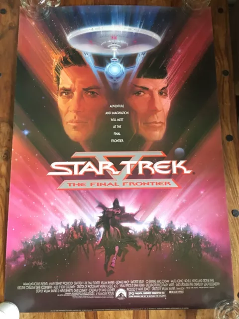 Star Trek V The Final Frontier Original US One Sheet Film Poster 1989 Shatner