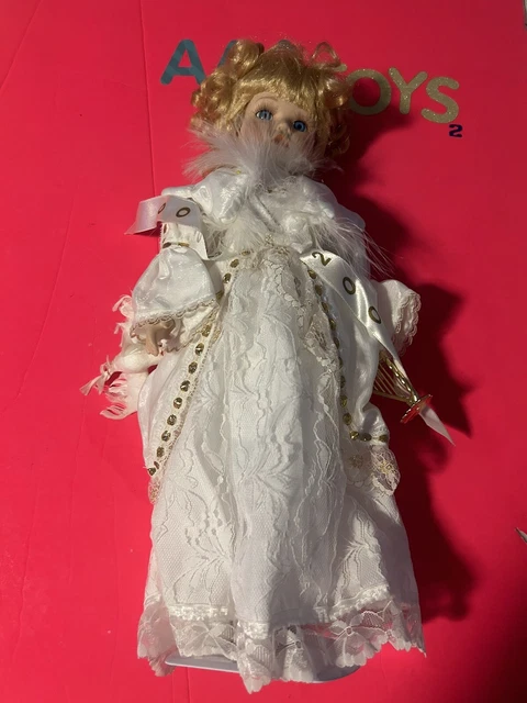 18" Heritage Signature Grace Porcelain Doll Year 2000 Guardian Angel