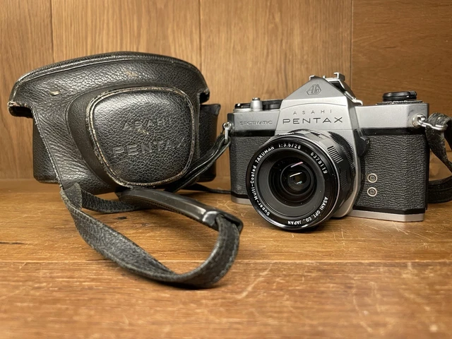 NEAR MINT] PENTAX Spotmatic SP Black 35mm SLR SMC TAKUMAR 55mm F1