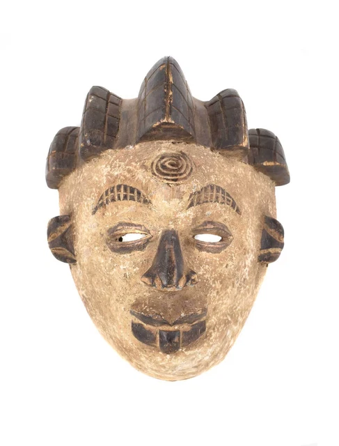 Punu Maiden Spirit Mask Mukudji White Gabon African Art 2