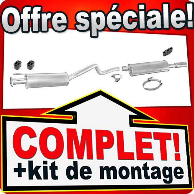 Ligne D'échappement Pour Opel Astra G 1.6/1.8/2.0 16V (1998-2004) - Neuf - Kit Complet