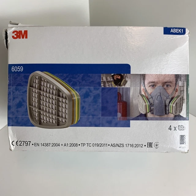 3M Products 3M 6059 ABEK1 FILTRO Confezione da 4 Paia