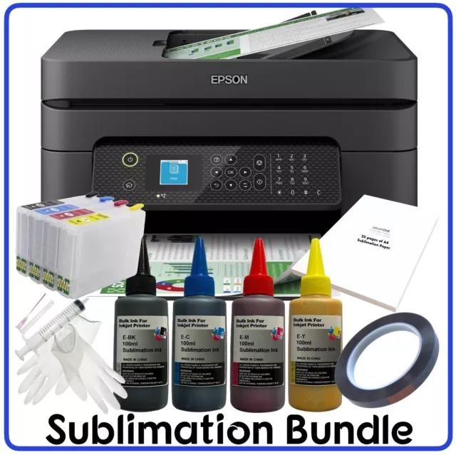 Sublimation Bundle: Epson XP-2200 All-in-1 + non-oem Ink, ARC Cartridges &  Paper 8715946702766